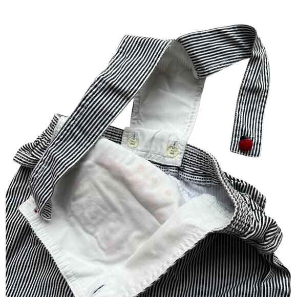 Mickey & Co. Disney Mickey and Mickey Mouse Pinstripe Overalls Kids Sz M 5/6 - Picture 4 of 6